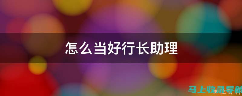 站长助理级别详解：从职责到职位定位的全面解读