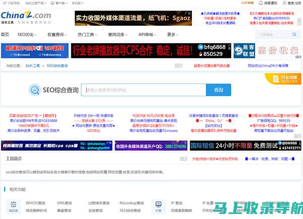 通过站长SEO综合查询发现网站的潜在优化空间
